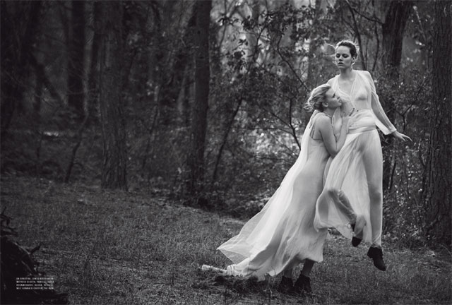 Vogue Italy - Peter Lindbergh - Lara Stone & Freja Beha Erichsen