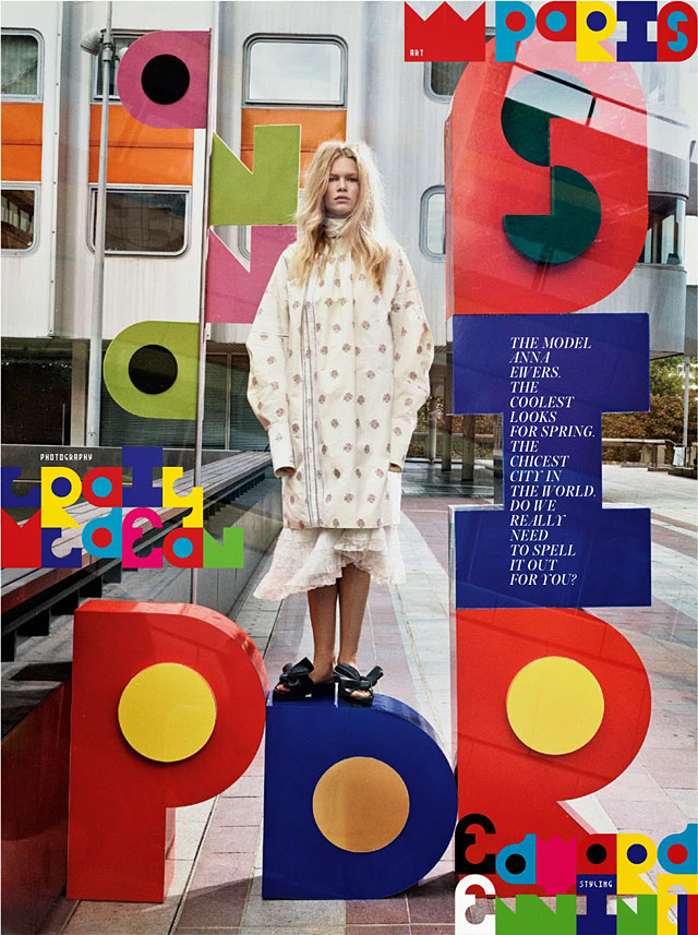 W magazine - Craig McDean - Anna Ewers