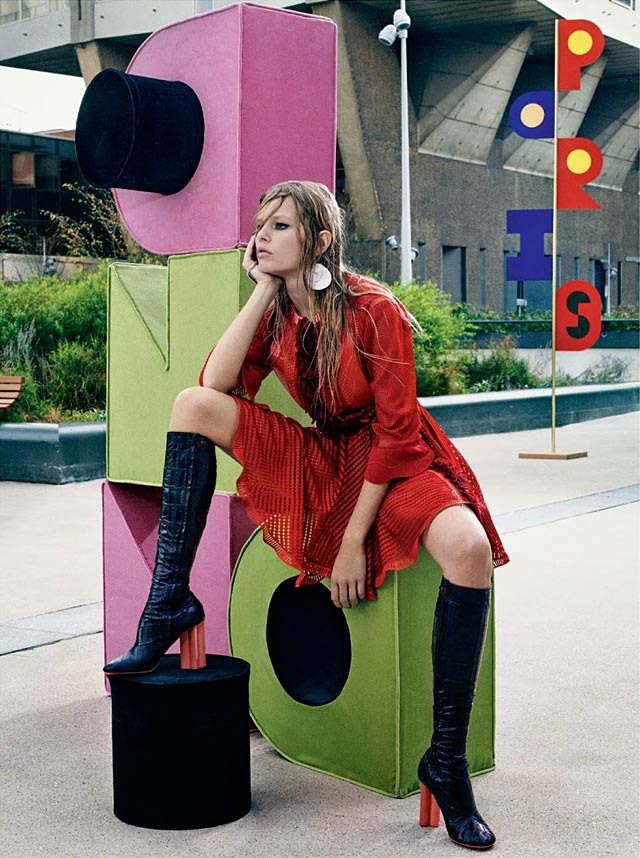 W magazine - Craig McDean - Anna Ewers