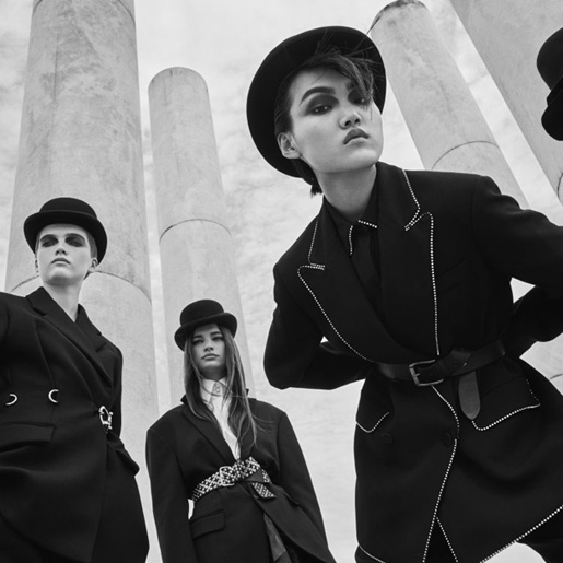 V Magazine Buffalo Stance - Nathaniel Goldberg - Faretta, Ruth Bell, Kaila Wyatt, Pan Haowen & Adesuwa Aighewi